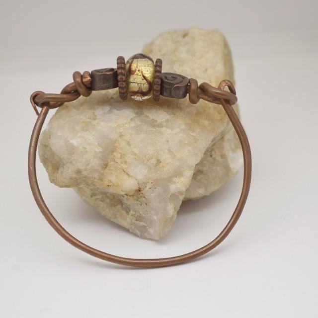 copper hand forged bead spiral bracelet.jpg